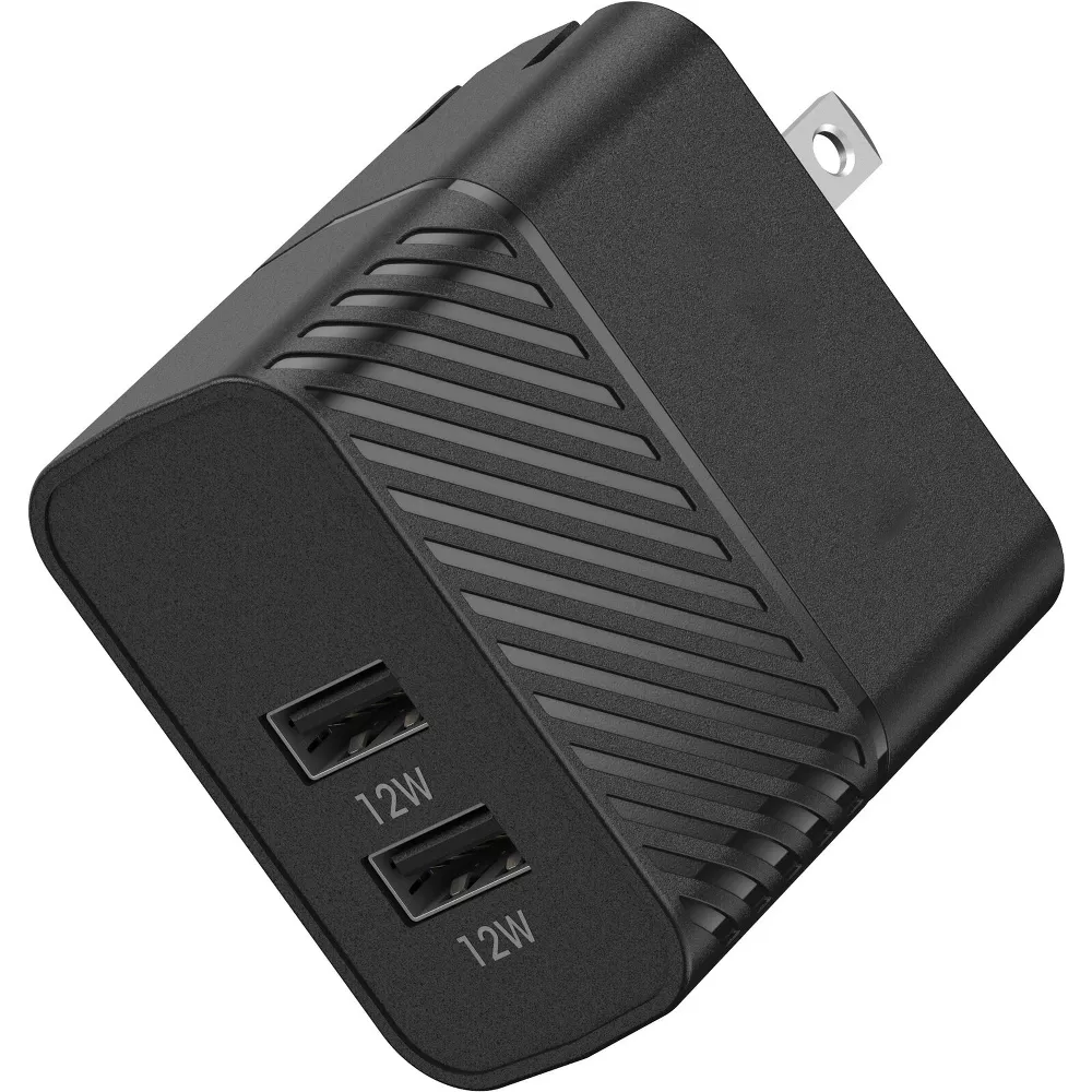 24W Dual USB‑A Compact Wall Charger