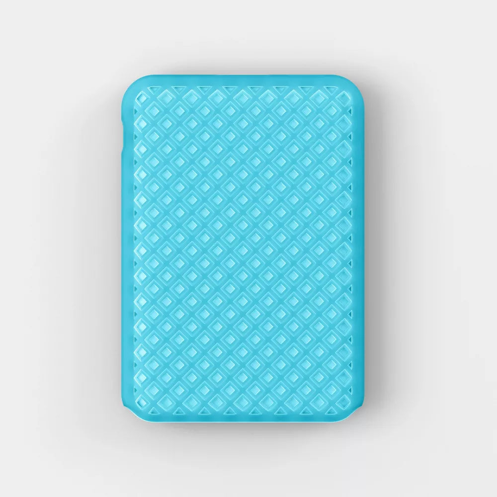 5000mAh Slim Jelly‑Textured Portable Power Bank